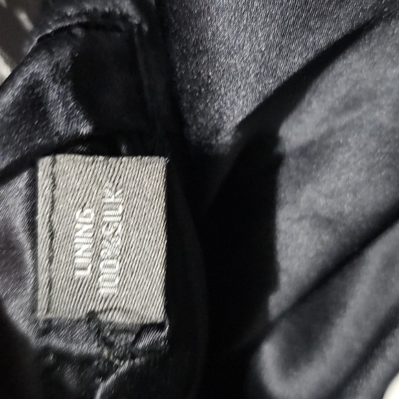 Saks Fifth Avenue Men's Full Length Navy Blue Robe Cashmere Silk Smoking Jacket - Picture 14 of 16